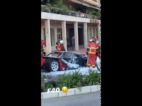 Ferrari F40 after fire - YouTube