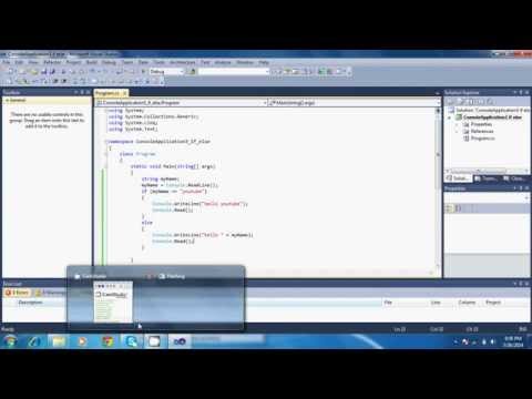 C# Programming Tutorial  - If and Else Statements