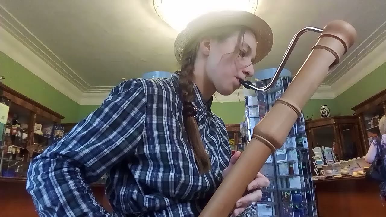 Блокфлейта бас Hohner, Bass recorder Hohner, Maruseva Maria