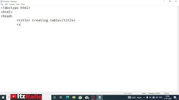 Inserting Table in HTML - Explained in Assamese