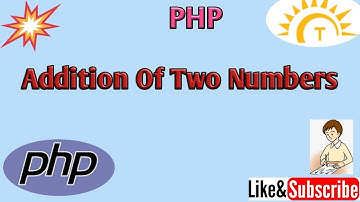 Addition of Two Numbers In PHP