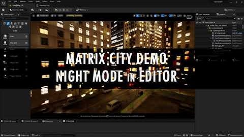Unreal Engine 5 TUTORIAL - Matrix City [NIGHT MODE in EDITOR] Quick & Easy Way