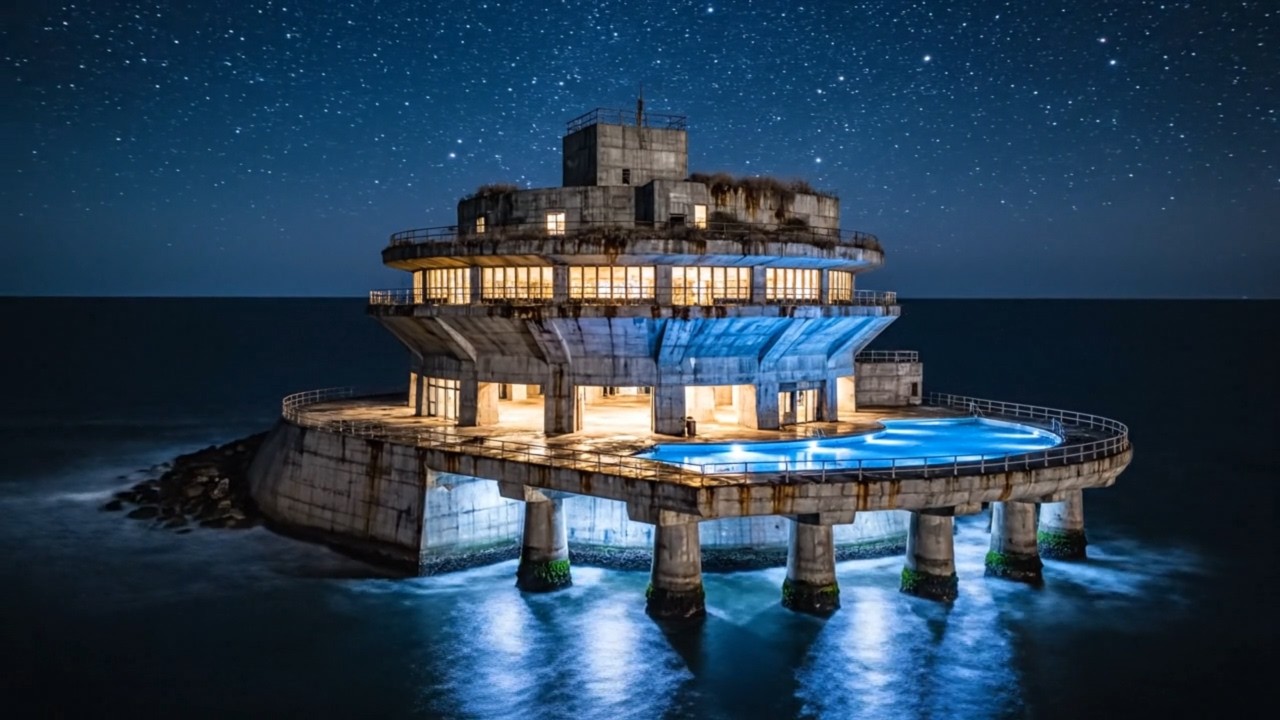 I Converted an Old Sea Fortress into a Luxury Water Resort (ASMR)