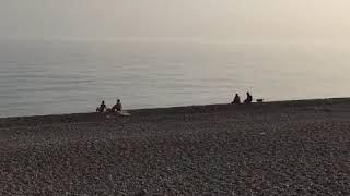 Branscombe beach skinny dip , April 2019