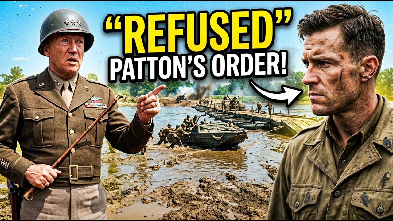 A Sergeant Refused Patton's Order at a River Crossing — Patton Promoted Him That Night