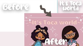 How to make youtube intro in Canva | Toca life world *Tutorial* screenshot 2