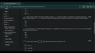 Modern Computer Vision |NPTEL| Week 2 Answers |JAN-APR 2024
