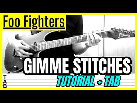 Foo Fighters - Gimme Stitches (Guitar Cover) Lesson | Tab | Tutorial