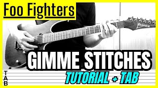 Foo Fighters - Gimme Stitches (Guitar Cover) Lesson | Tab | Tutorial