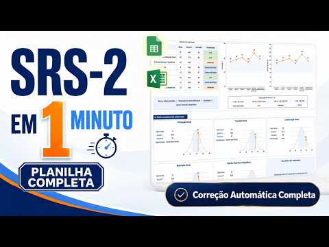 Aprenda a corrigir a SRS-2 em menos de 1 minuto | Planilha de correção completa