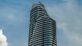 Modern Business Office Building On Sky Background  Free  Stock Footage  Creator Stockify