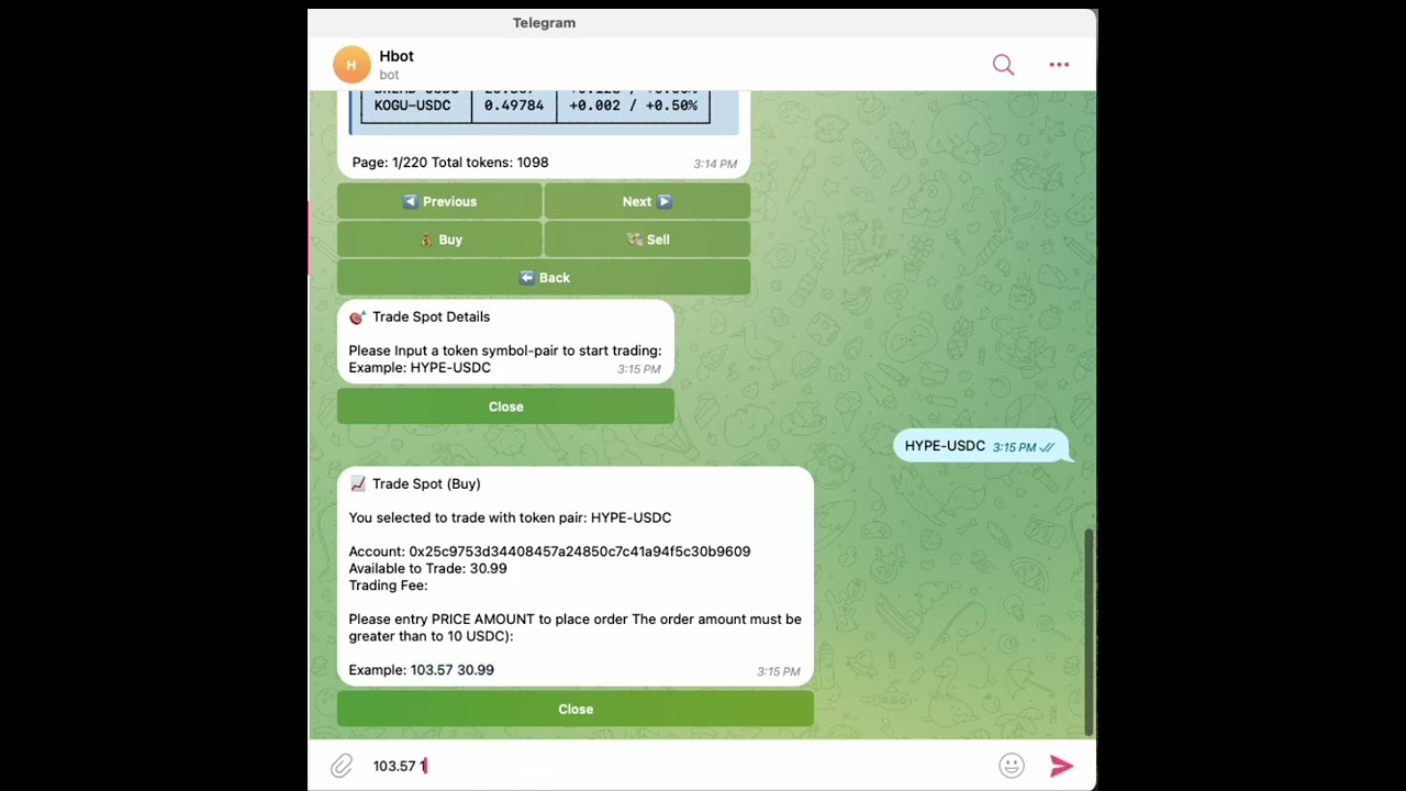 HyperBot - Hyperliquid Community Hackathon @ TAIKAI - Hackathon Platform