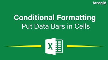How to Add Data Bars in Cells in Excel Using Conditional Formatting|Conditional Formatting in Excel