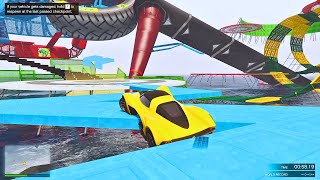 GTA 5 ULTIMATE Parkour Stunt Race Gameplay |