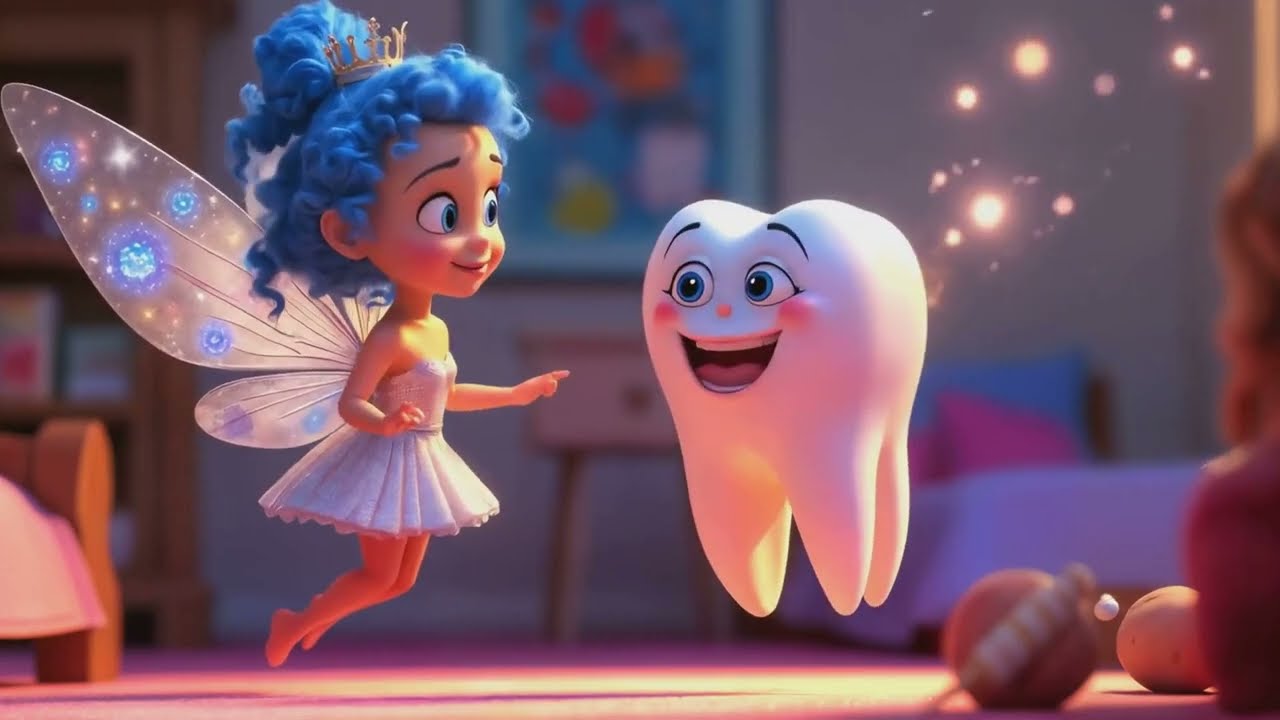 "🧚‍♀️✨ Sparkle the Tooth Fairy's Brushing Adventure! 🪥😁"
