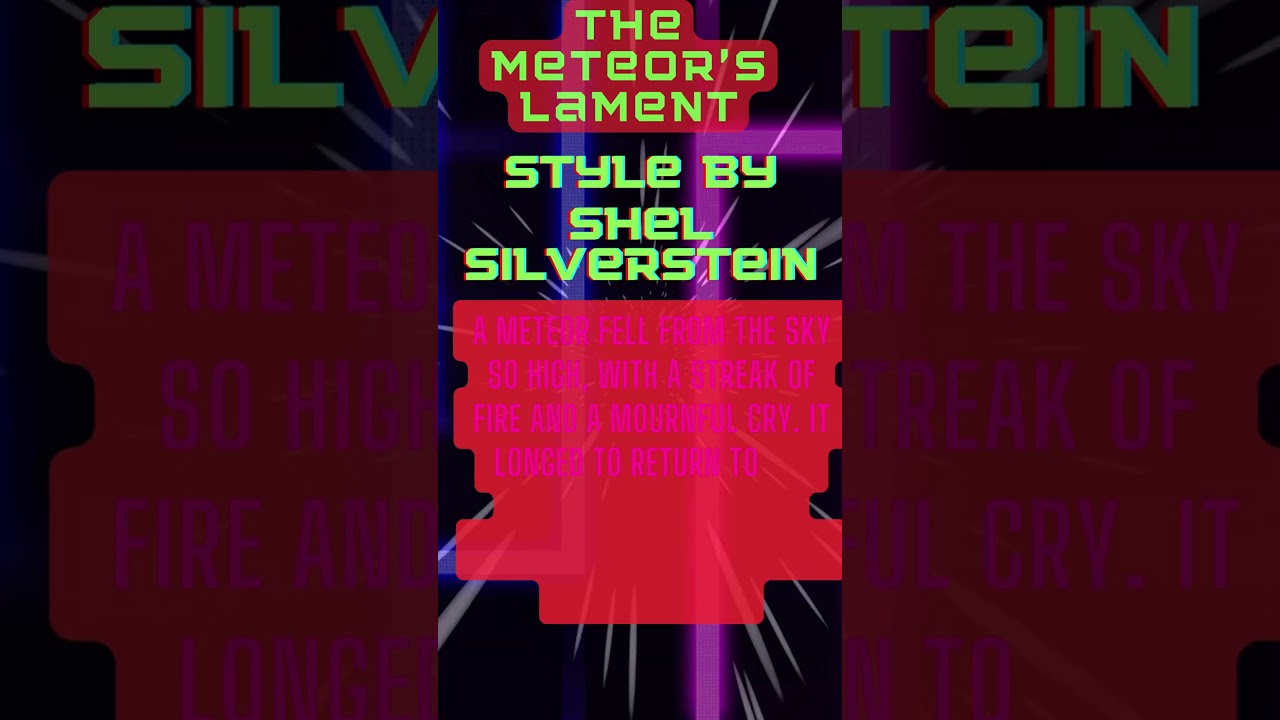 "Cosmic Whimsy: Space Travel Poems in the Style of Shel Silverstein | Astral Adventures 🚀 6