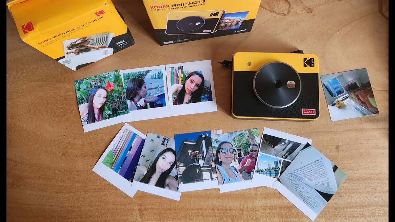 Kodak Mini Shot Combo 3 Retro C300R Instant Camera Black