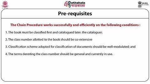 Subject cataloguing  Chain procedure, POPSI and PRECIS   LIS