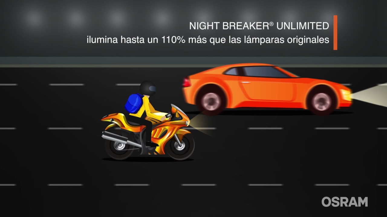 OSRAM NIGHT BREAKER UNLIMITED - 110% + luz 