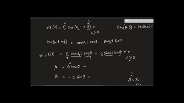 Simple harmonic motion (video 2)