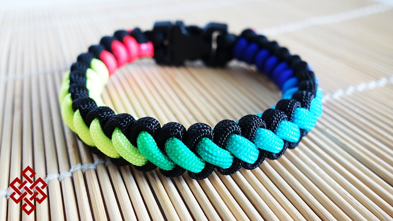 How to Make a Millipede Paracord Bracelet Tutorial - YouTube