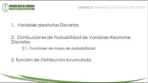 UNIDAD 3 - Variables Aleatorias Discretas