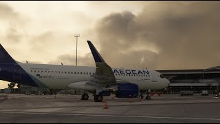 MSFS | France Tour 17 | Ajaccio (LFKJ) - Bergerac (LFBE) | A320neo | Aegean Airlines