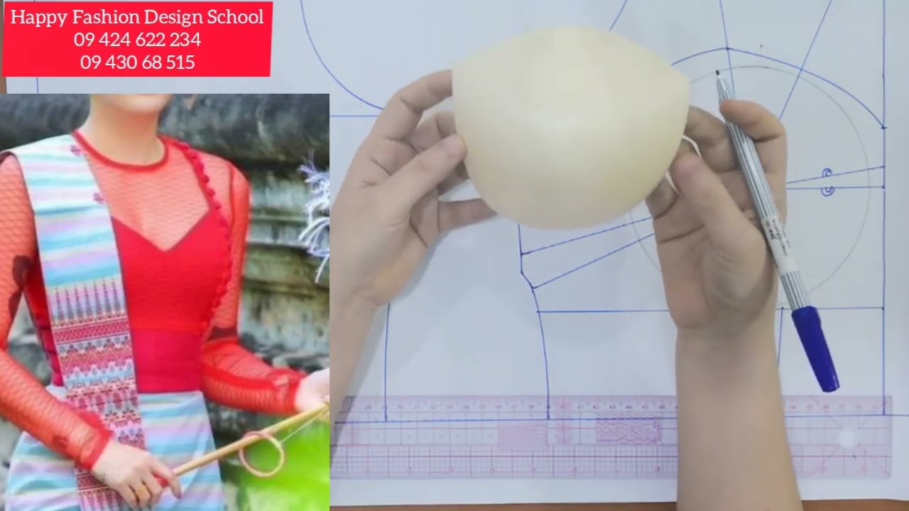 ရင်ခံ pattern-Sewing And Pattern Youtube Myanmar