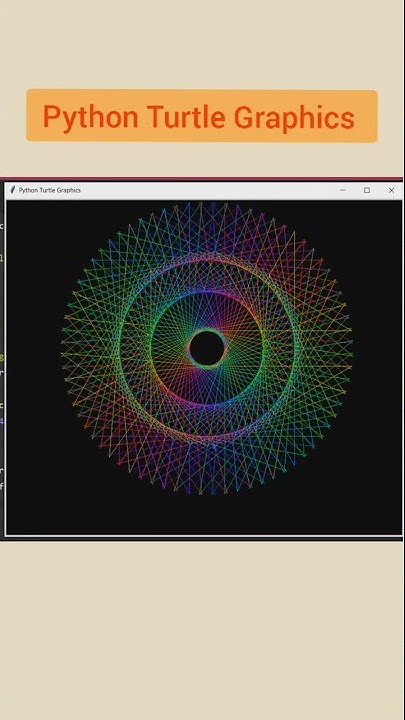 python turtle graphics | Python Tutorial | #python #shorts #trending ...