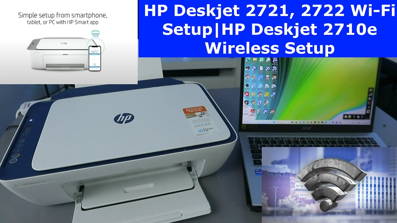 HP Deskjet 2710e Wireless Setup!! 