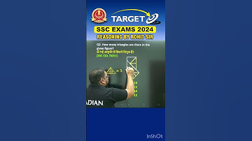 COUNTING TRIANGLES | REASONING BY ROHIT SIR | #shorts #ssc #ssccgl #sscchsl #reasoning #radianmensa