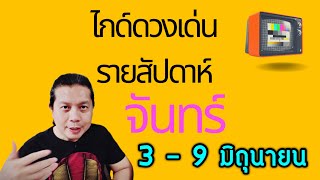 เกิดวันจันทร์ | ไกด์ดวงเด่นรายสัปดาห์ 3 - 9 มิถุนา(สัปดาห์นี้มีดีเรื่องเงินและงาน)by ณัฐ นรรัตน์