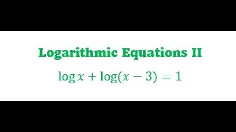 How to Solve Logarithmic Equations - Condensing and Converting to Exponential Form