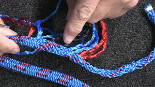 How to do a class 1 double-braid eye splice in Yale Blue Moon rope