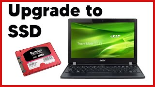 Replace/Upgrade SSD on Acer Travel Mate B113 - YouTube