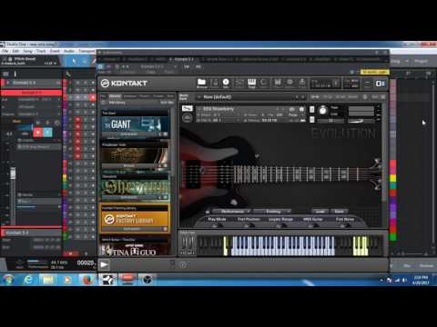 VSTi guitars,Drums & Studio one