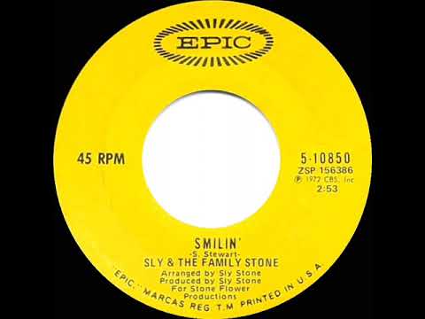 1972 HITS ARCHIVE: Smilin' - Sly & The Family Stone (mono 45