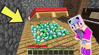 ДЕВУШКА НУБ ПОСТРОИЛА СЕКРЕТНЫЙ БУНКЕР ПОД КРОВАТЬЮ В МАЙНКРАФТ НУБИК В MINECRAFT ТРОЛЛИНГ ЛОВУШКА