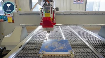 Blue Elephant 1325 linear ATC cnc router machine test video for USA cusgtomer   SD241156