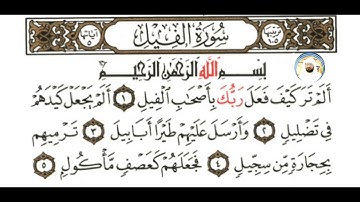 سورة الفيل. sheikh Abdul wadood haneef