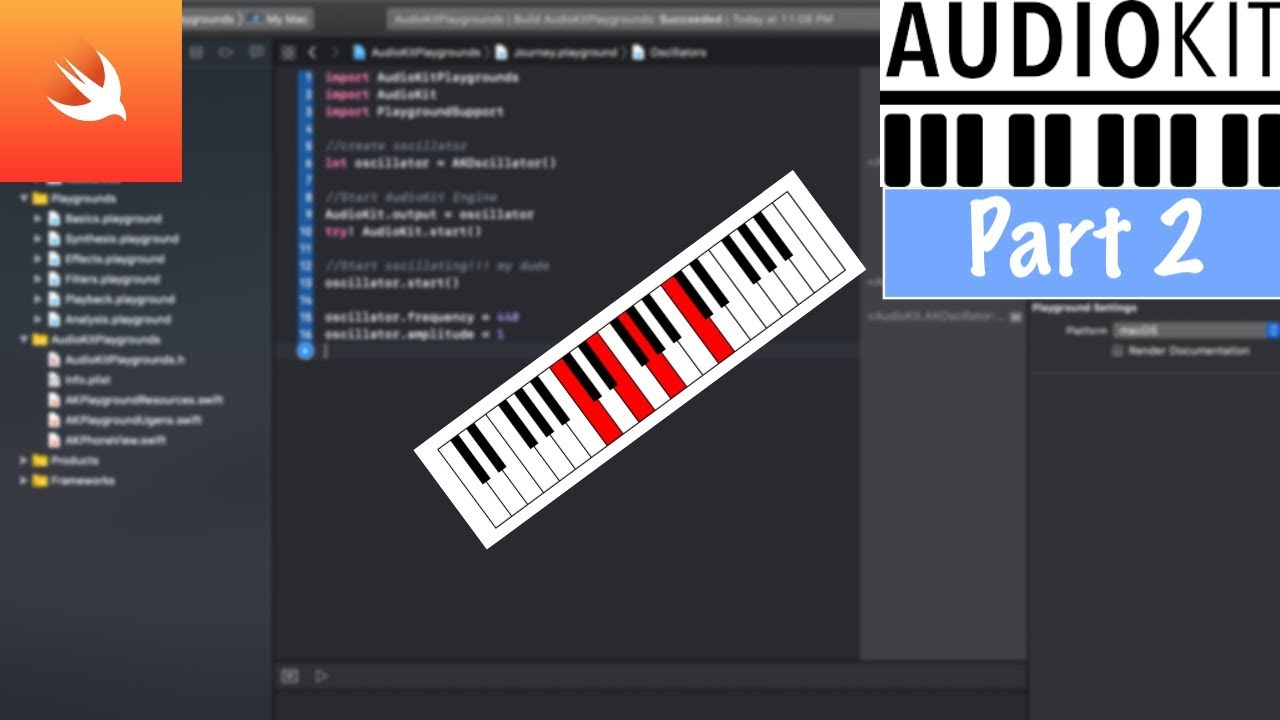 How To Make an iPhone/iOS Music App using AudioKit (Part 2) - YouTube