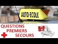 Questions sur les Premiers Secours pour le permis de conduire 2019 - Jean-Charles Ferron