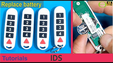 How to change the battery in an IDS remote control for an alarm system XSeries, XWave