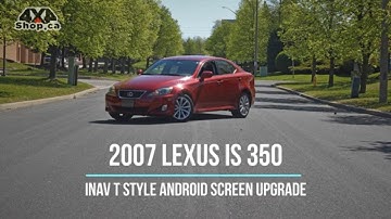 INAV Tesla Style Android Screen Lexus IS with backup camera Apple Carplay Android Auto