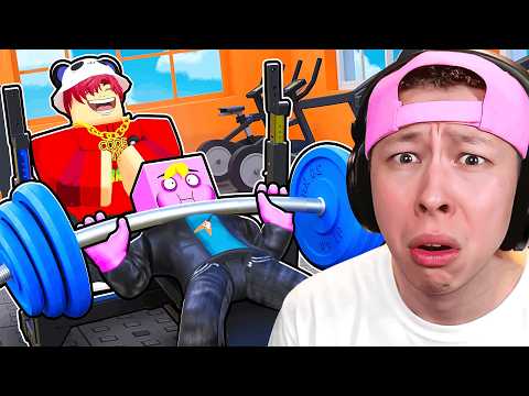 We Raced in Roblox MUSCLE LEGENDS...