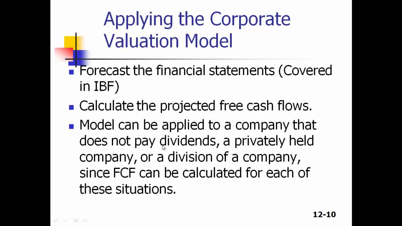 corporate valuation master thesis