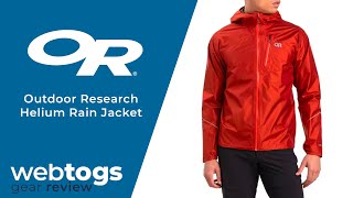 Outdoor Research Helium Rain Waterproof Jacket | Gear Review | @webtogs