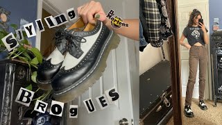 6 Ways To Style Dr. Martens Bex Smooth Brogues        #shorts