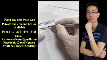 Lesson 13 -  Beginning strokes for Microblading ( David Nguyen, iBrows Academy )