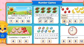 Number Games & Math Puzzles for Kids! 🧩 Count, Tally Marks & Time Learning Long Video